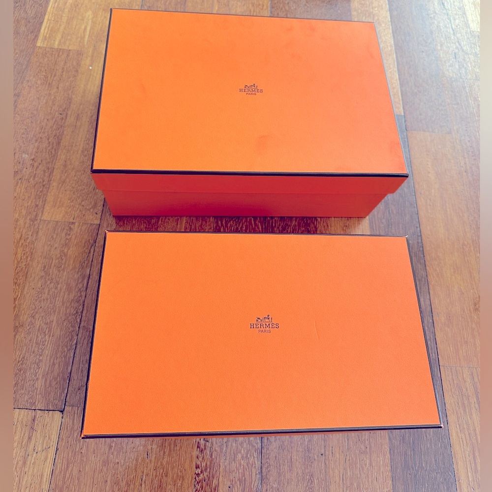 2 Hermes shoe boxes